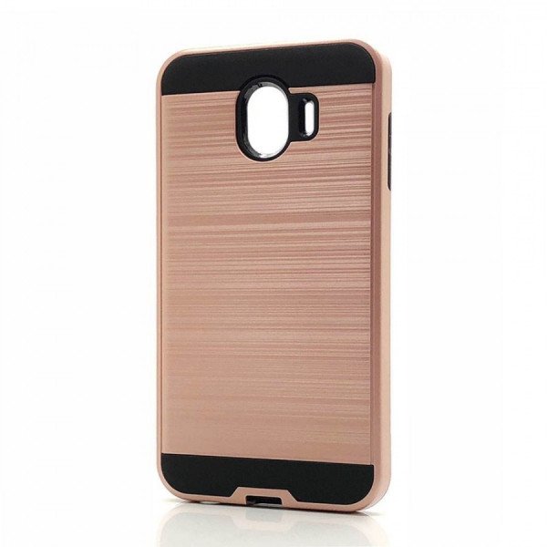 Wholesale Samsung Galaxy J4 2018 Armor Hybrid Case (Rose Gold)